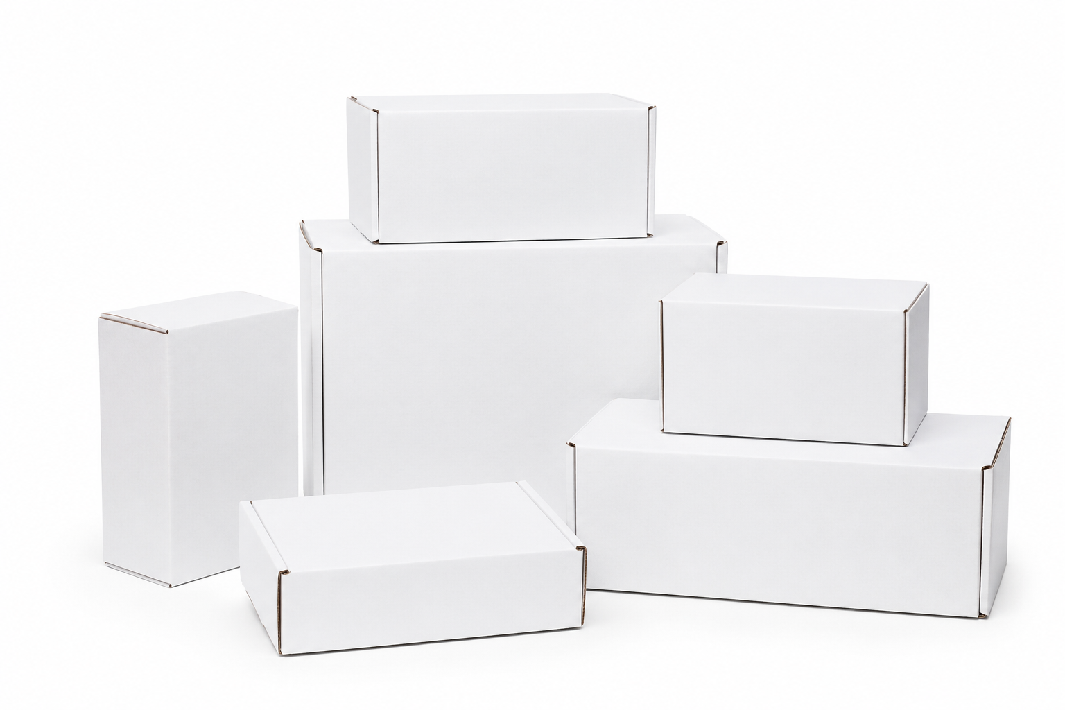 White Shipping Boxes
